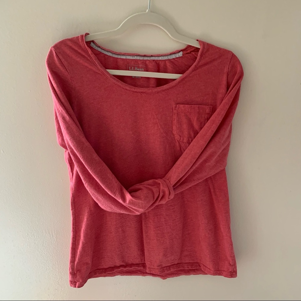 L.L. Bean Pink Women's Long Sleeve